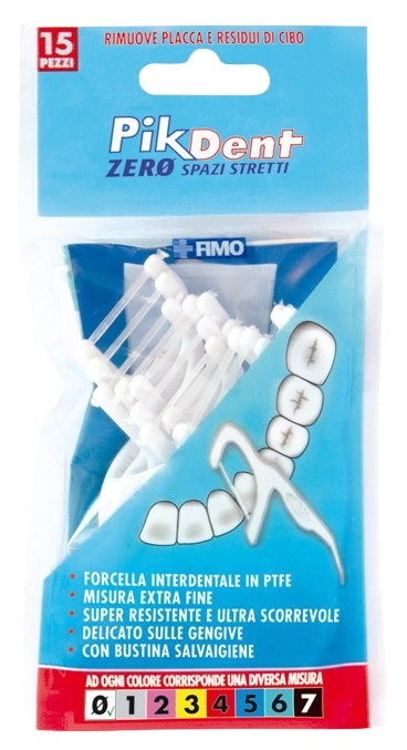 PIKDENT ZERO SPAZI STRETTI 15 FORCELLE INTERDENTALI - fitfarma.it