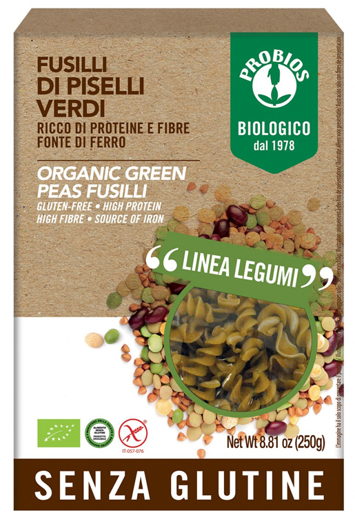 PROBIOS SPECIALITA' DI PISELLI VERDI FUSILLI 250 G - fitfarma.it