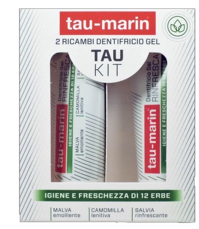TAU MARIN DENTIFRICIO RINFRESCANTE RICARICA TAU KIT 2X20ML - fitfarma.it