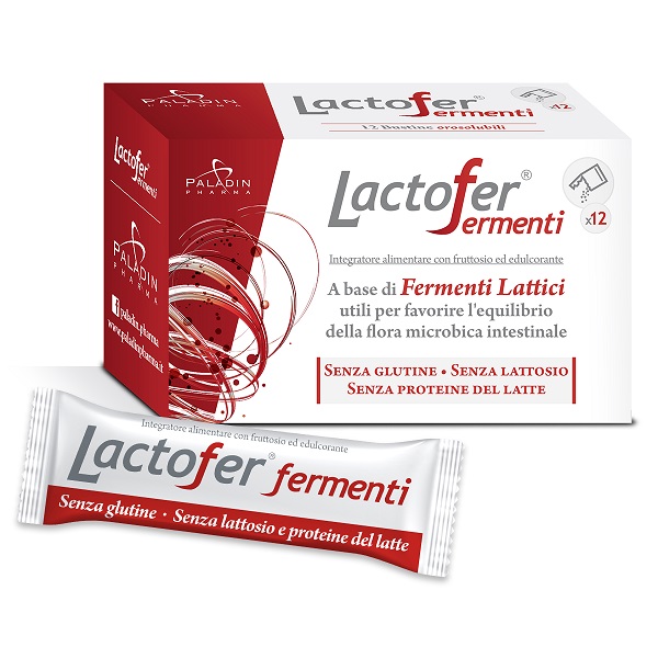 LACTOFER FERMENTI 12 BUSTINE OROSOLUBILI - fitfarma.it