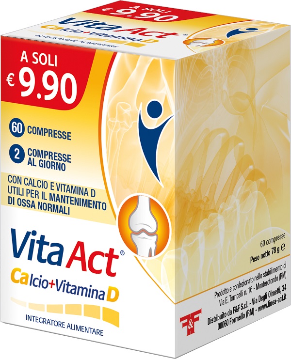 CALCIO + VITAMINA D ACT 60 COMPRESSE - fitfarma.it