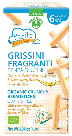 PANITO GRISSINI FRAGRANTI SENZA GLUTINE 180 G - fitfarma.it