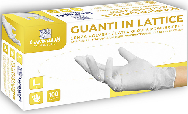 GUANTI LATTICE SENZA POLVERE SMALL 100 PEZZI - fitfarma.it