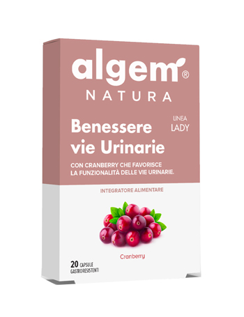 ALGEM LADY BENESSERE VIE URINARIE 20 CAPSULE 710 MG - fitfarma.it