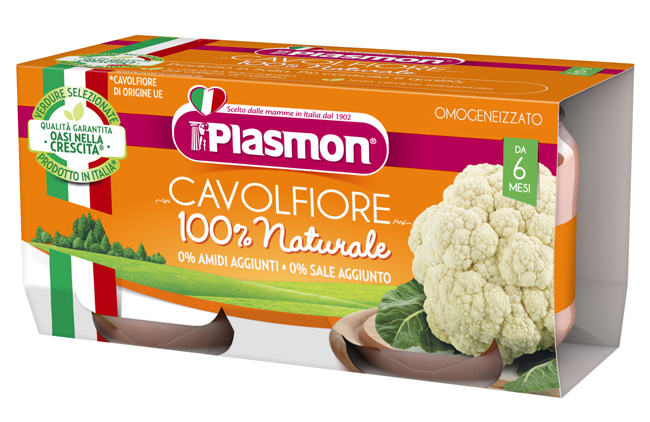 PLASMON OMOGENEIZZATO CAVOLFIORE 2 X 80 G - fitfarma.it