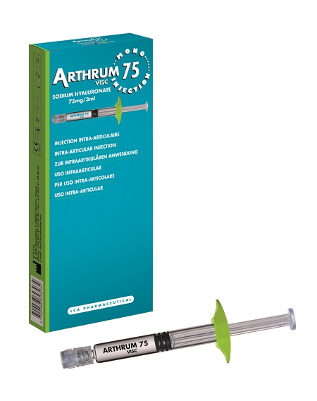 SIRINGA INTRA-ARTICOLARE ARTHRUM VISC 75 MONO INJECTION ACIDO IALURONICO 3 ML - fitfarma.it