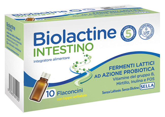 BIOLACTINE INTESTINO 5MLD 10 FLACONCINI 9 ML - fitfarma.it