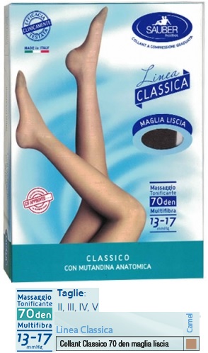 SAUBER CLASSICO COLLANT 70 DENARI MAGLIA LISCIA CAMEL 2 - fitfarma.it