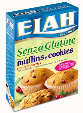 ELAH PREPARATO PER MUFFIN E COOKIES CON CRANBERRIES 190 G - fitfarma.it