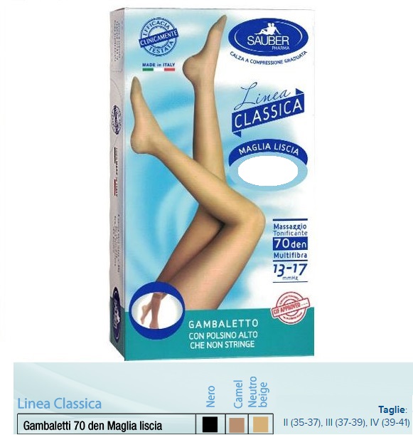 SAUBER GAMBALETTO MAGLIA LISCIA 140 DENARI NERO 2 - fitfarma.it