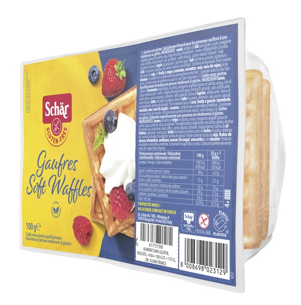 SCHAR GAUFRE SOFT WAFFLES 100 G - fitfarma.it