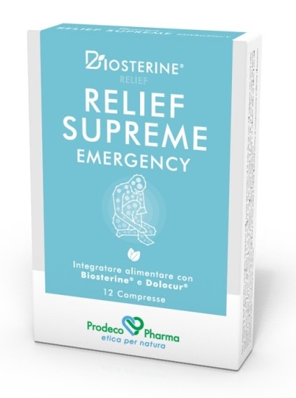 BIOSTERINE RELIEF SUPREME EMERGENCY 12 COMPRESSE - fitfarma.it