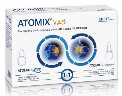 ATOMIX VAS KIT PER IGIENE FUNZIONALE DELLE VIE AEREE SUPERIORI ATOMIC WAVE + SPRAY - fitfarma.it