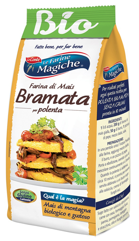 IPAFOOD LE FARINE MAGICHE FARINA DI MAIS GIALLA BRAMATA PER POLENTA 400 G - fitfarma.it