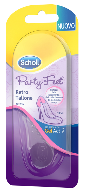 PLANTARE ORTOPEDICO PER RETRO TALLONE PARTY FEET SCHOLL GEL ACTIV 1 PAIO - fitfarma.it