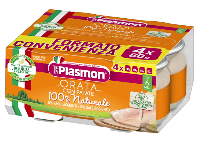 PLASMON ORATA CON PATATE 4 X 80 G - fitfarma.it