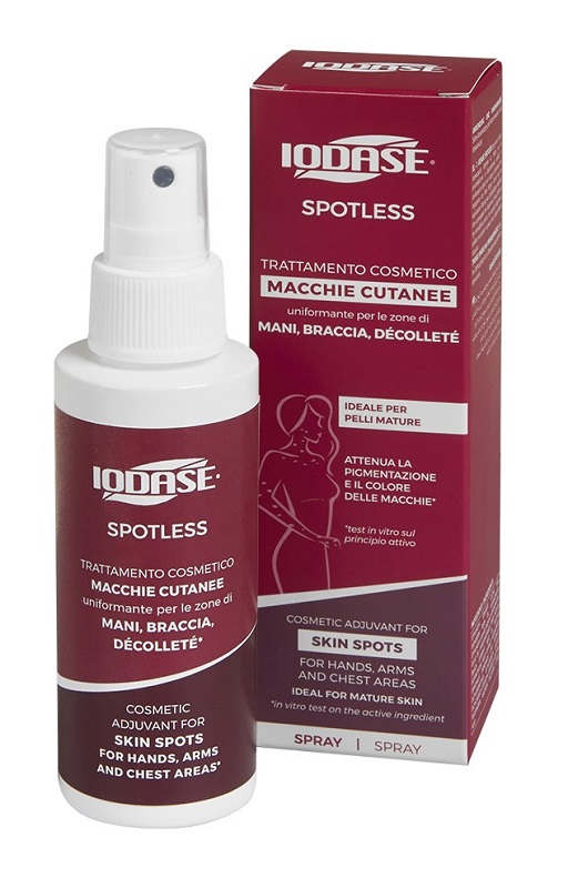 IODASE SPOTLESS TRATTAMENTO AGE SPOTS MANI BRACCIA DECOLLETE SPRAY 100 ML - fitfarma.it