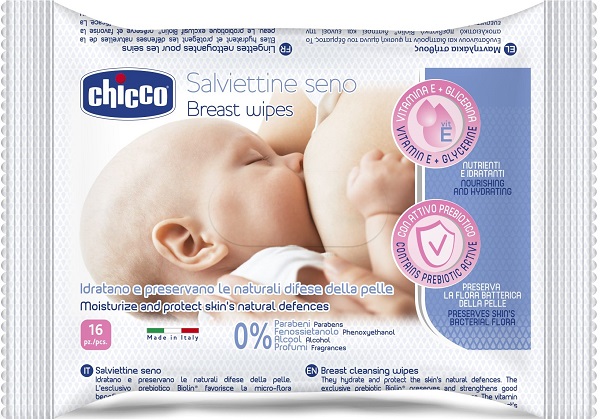 CHICCO SALVIETTE DETERGENTI PER IL SENO 16 PEZZI - fitfarma.it