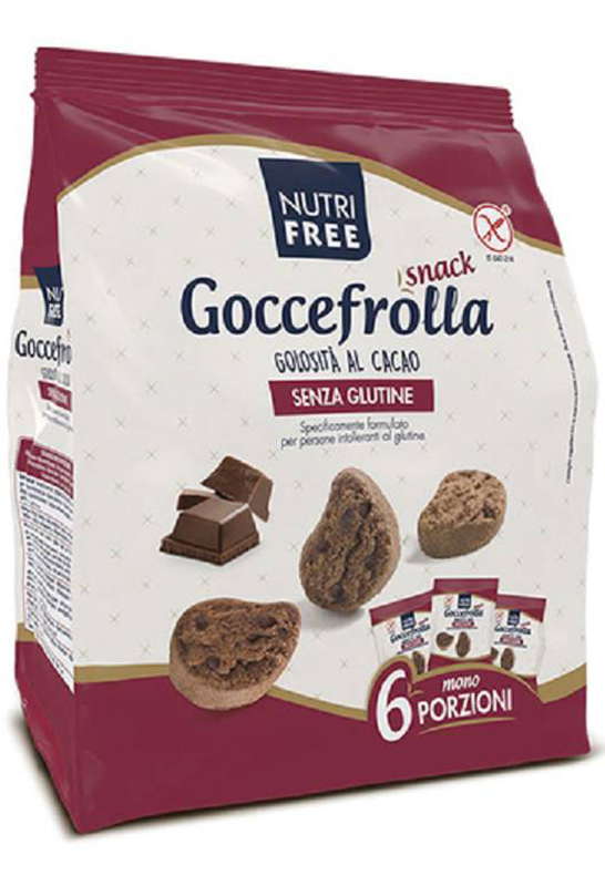 NUTRIFREE GOCCIOLOTTI CIOCCOLATO SNACK 40 G X 6 - fitfarma.it