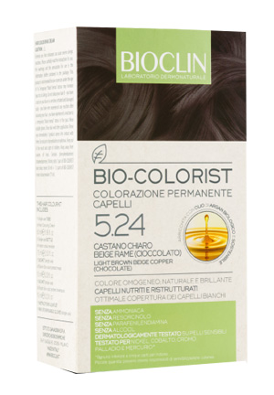 BIOCLIN BIO COLORIST 5,24 CASTANO CHIARO BEIGE RAME CIOCCOLATO - fitfarma.it