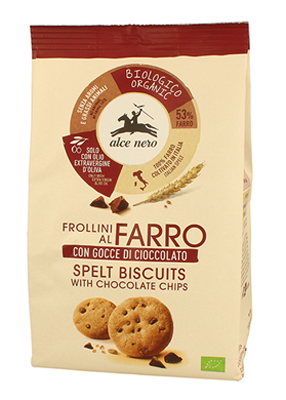 FROLLINO DI FARRO CON GOCCE DI CIOCCOLATO BIO 250 G - fitfarma.it