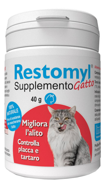 RESTOMYL SUPPLEMENTO GATTO FLACONCINO 40 G - fitfarma.it