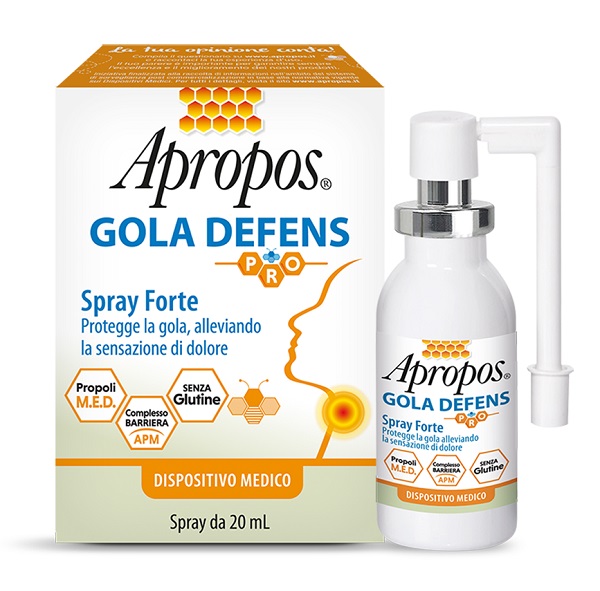 APROPOS GOLA DEFENS PRO SPRAY NO ALCOL 20 ML - fitfarma.it