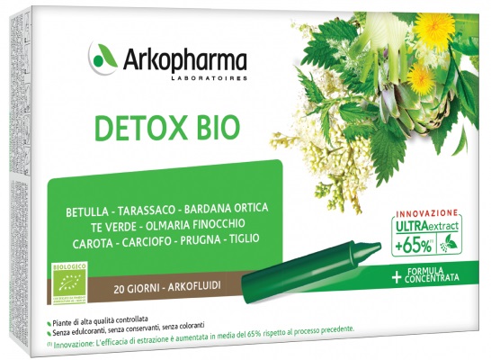 ARKOFLUIDI ULTRA SUONI DETOX BIO 20 FIALE - fitfarma.it