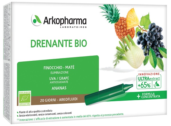 ARKOFLUIDI ULTRA SUONI DRENANTE BIO 20 FIALE - fitfarma.it