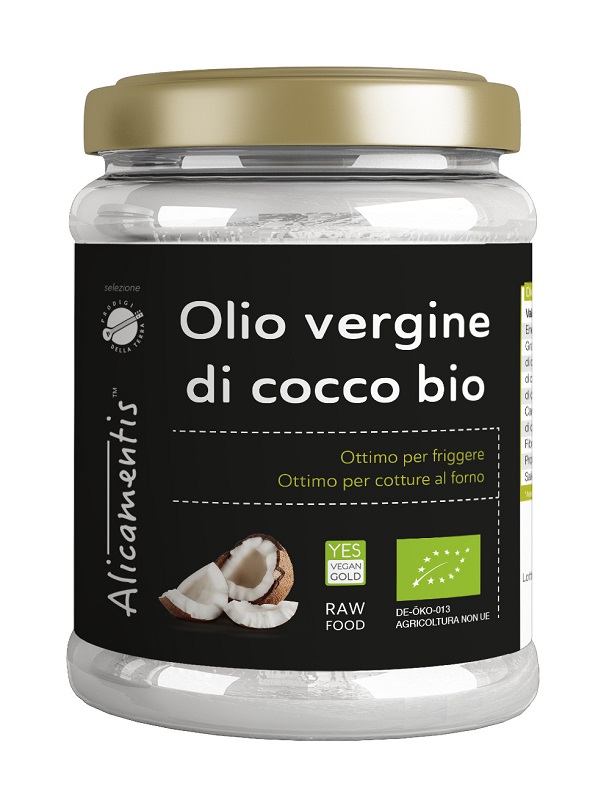OLIO VERGINE DI COCCO BIO 500 ML ALICAMENTIS - fitfarma.it