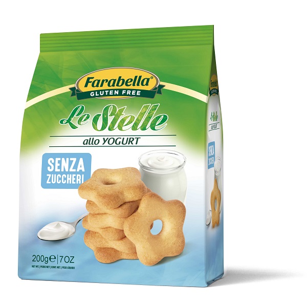 FARABELLA BISCOTTI LE STELLE YOGURT SENZA ZUCCHERO 200 G - fitfarma.it