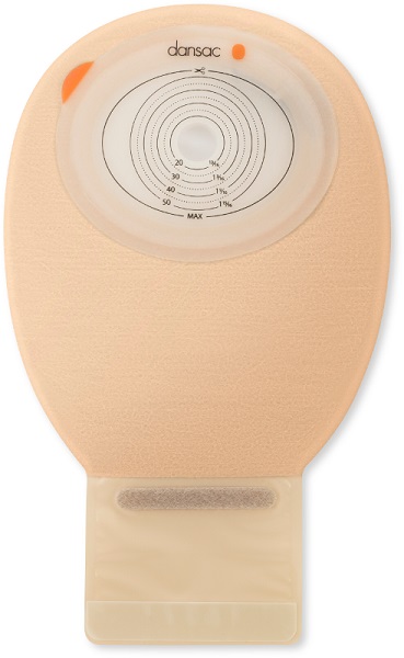 DANSAC NOVALIFE TRE 1 SACCA APERTA OPACA PIANA MAXI PER ILEOSTOMIA CON FINESTRA RITAGLIABILE 15-70X90 MM 550 ML 10 PEZZI - fitfarma.it