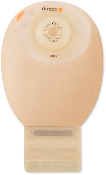 DANSAC NOVALIFE TRE 1 SACCA APERTA OPACA SOFTCONVEX MIDI PER ILEOSTOMIA CON FINESTRA RITAGLIABILE 15-24MM 350 ML 10 PEZZI - fitfarma.it