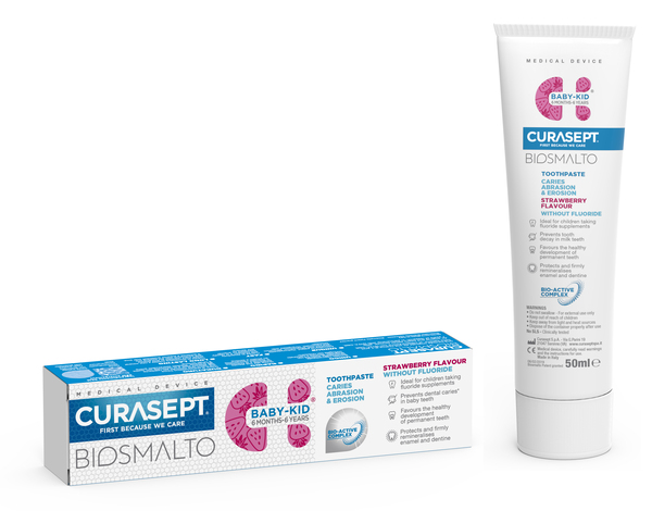 CURASEPT BIOSMALTO BABY KID SENZA FLUORO 50 ML - fitfarma.it