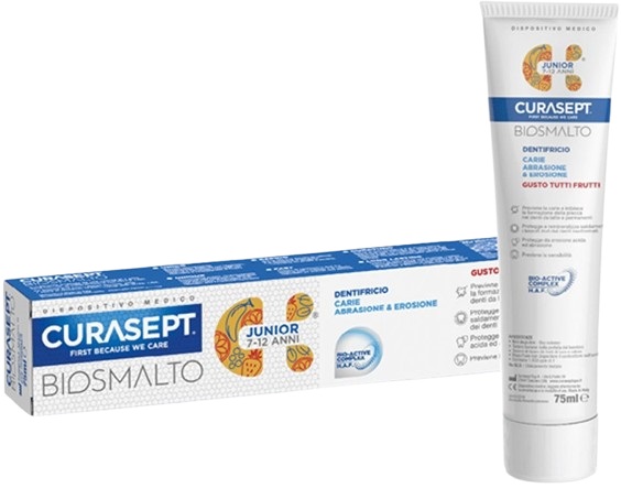 CURASEPT BIOSMALTO DENTIFRICIO JUNIOR 75 ML - fitfarma.it