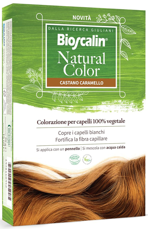 BIOSCALIN NATURAL COLOR CASTANO CARAMELLO 70 G - fitfarma.it