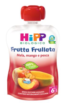 HIPP BIO FRUTTA FRULLATA MELA/MANGO/PESCA 90 G - fitfarma.it