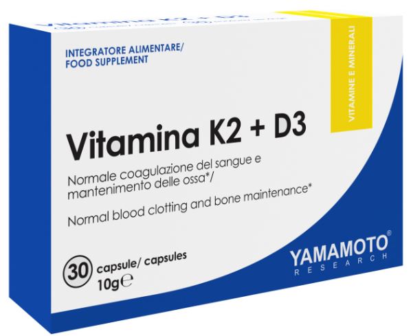 YAMAMOTO RESEARCH VITAMINA K2+D3 30 CAPSULE - fitfarma.it