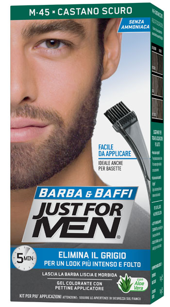JUST FOR MEN BARBA & BAFFI M45 CASTANO SCURO 51 G - fitfarma.it