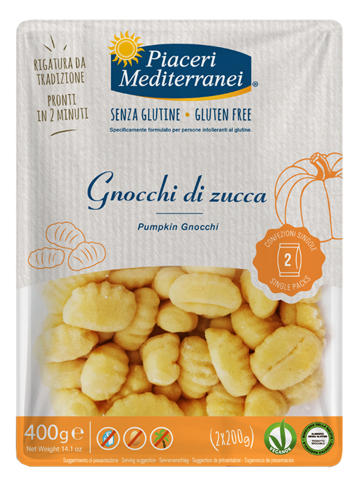 PIACERI MEDITERRANEI GNOCCHI DI ZUCCA 400 G - fitfarma.it