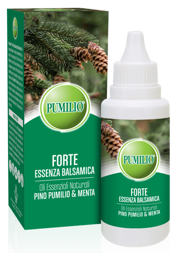 PUMILIO FORTE ESSENZA BALSAMICA OLI ESSENZIALI NATURALI PINO PUMILIO & MENTA 40 ML - fitfarma.it