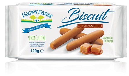 HAPPY FARM BISCUIT CARAMELLO 120 G - fitfarma.it