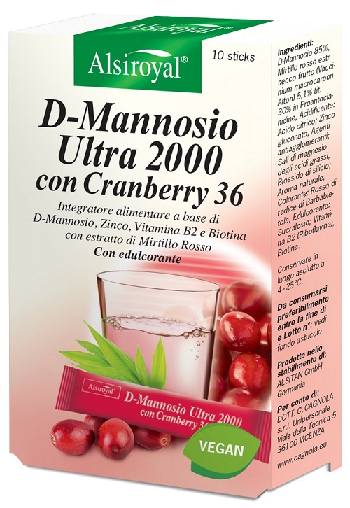 D MANNOSIO ULTRA 2000 CRANBERRY 10 STICK - fitfarma.it