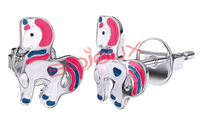 ORECCHINO STERILE BJT703 STS BABY UNICORN - fitfarma.it