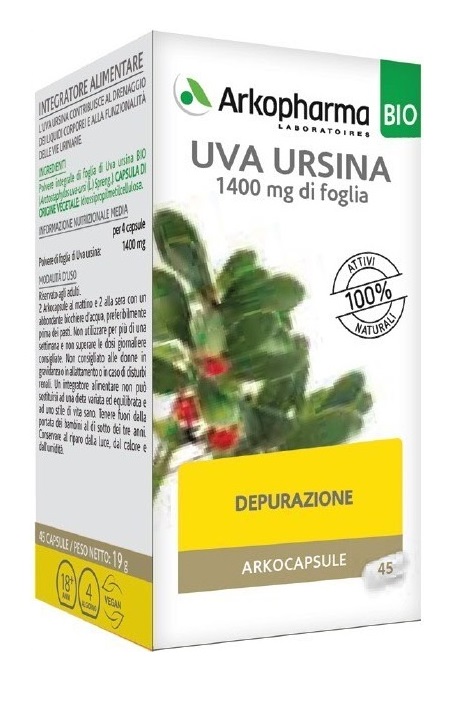 ARKO CAPSULE UVA URSINA BIO 45 CAPSULE - fitfarma.it