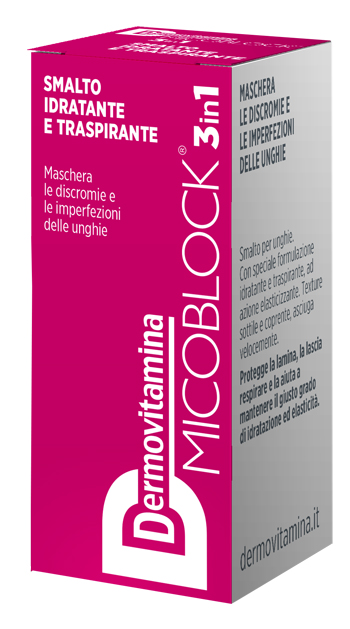 DERMOVITAMINA MICOBLOCK 3 IN 1 SMALTO IDRATANTE E TRASPIRANTE FUCSIA 5 ML - fitfarma.it