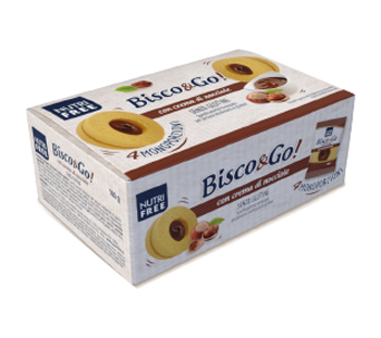 NUTRIFREE BISCO&GO CON CREMA DI NOCCIOLE 4X40 G - fitfarma.it