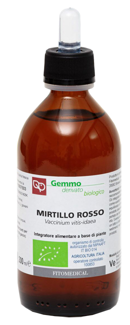 MIRTILLO ROSSO MACERATO GLICERICO 200 ML BIO - fitfarma.it