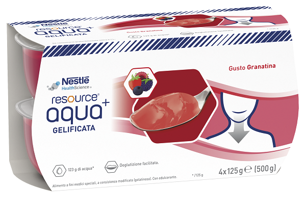 RESOURCE AQUA ACQUA GELIFICATA+GRENADA CUP 6 4X125 G - fitfarma.it