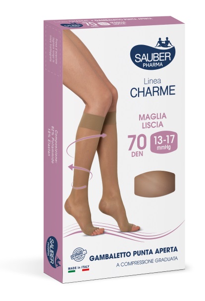 SAUBER GAMBALETTO OPEN TOE 70 DENARI MAGLIA LISCIA NEUTRO BEIGE TAGLIA 3 - fitfarma.it